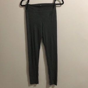 Olive Faux Suede Leggings